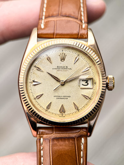 Rolex Datejust 6305 Rose Gold