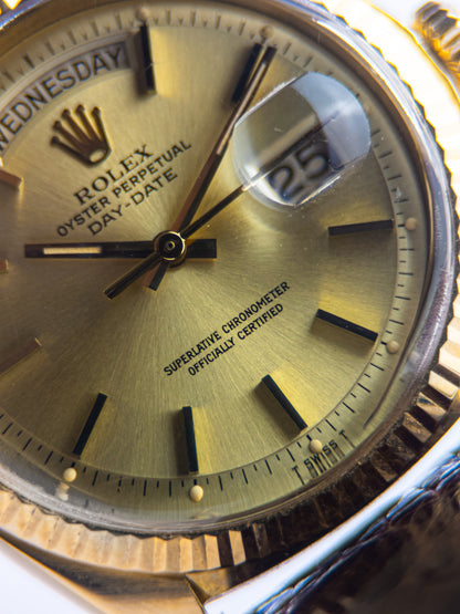 Rolex Day-Date 1803 Pie-Pan Golden Dial