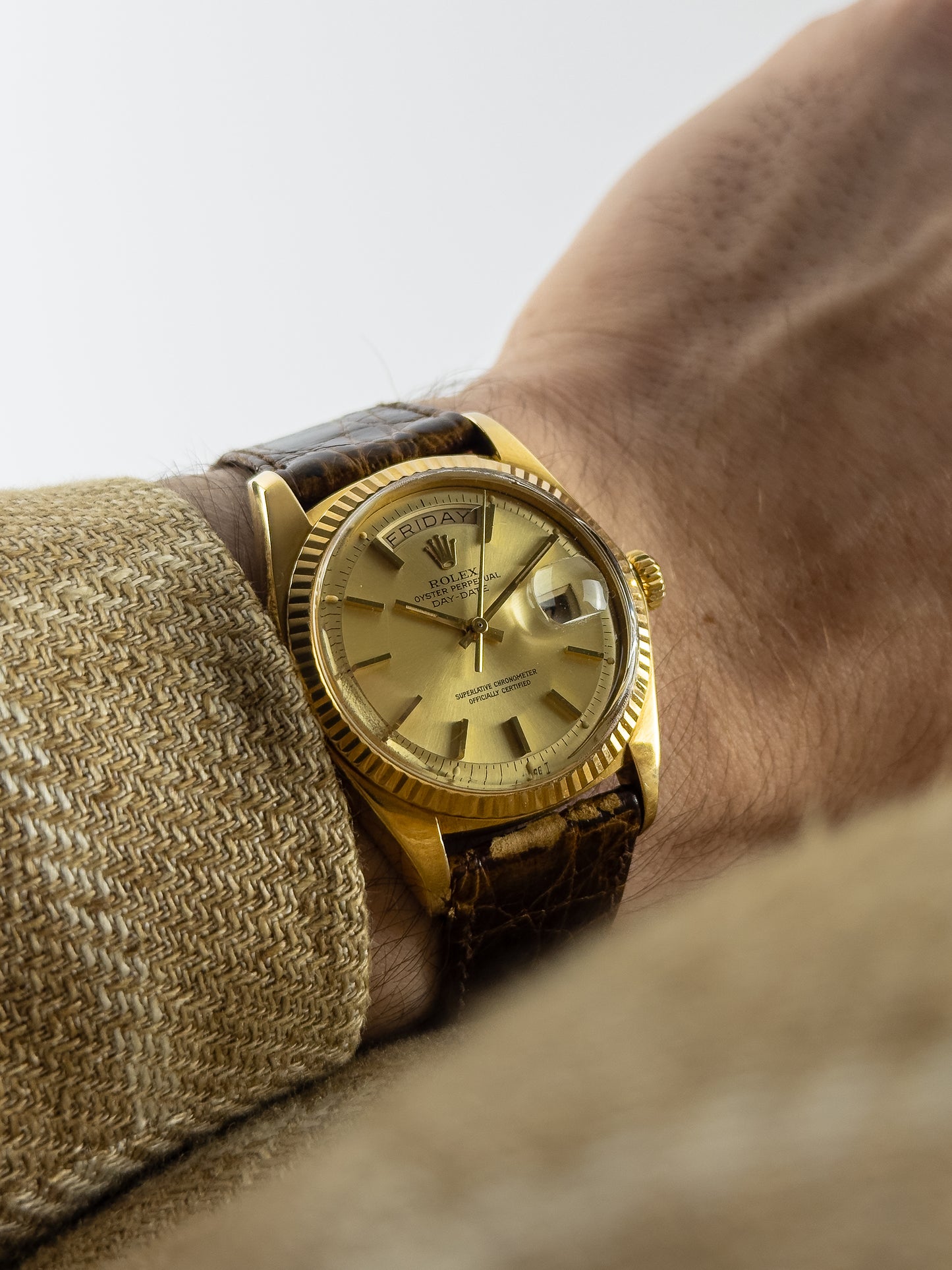 Rolex Day-Date 1803 Pie-Pan Golden Dial