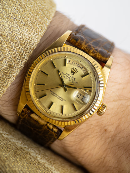 Rolex Day-Date 1803 Pie-Pan Golden Dial